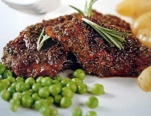 Lamb Steaks with Redcurrant Glaze | BingChef