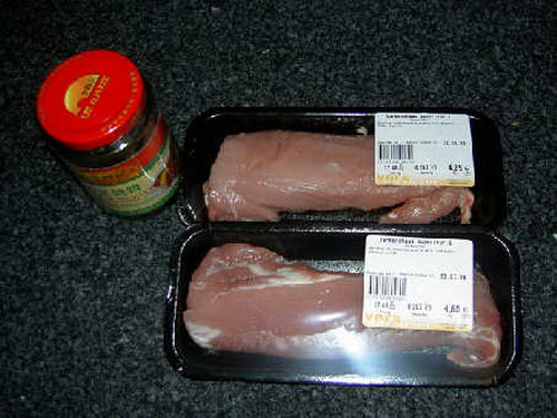 pork tenderloins and hoisin sauce