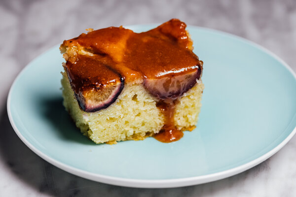 Almond, Black Pepper and Fig Cake With Tamarind Glaze