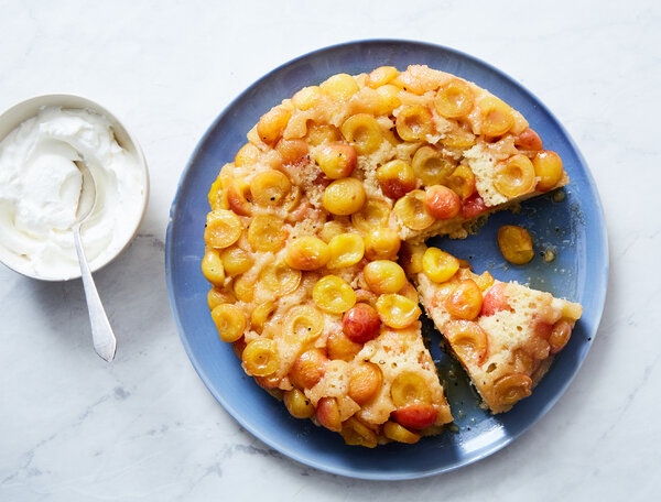 Sweet Cherry Upside-Down Cake