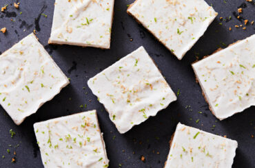 Vegan Frozen Coconut Lime Bars