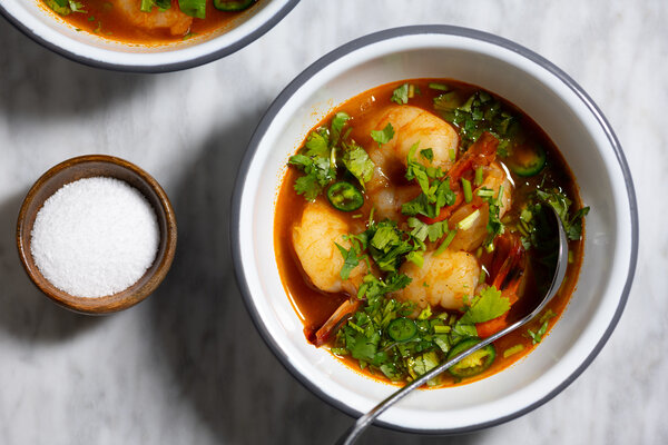 Shrimp, Cilantro and Tamarind Soup
