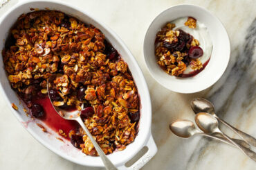 Cherry-Almond Granola Crisp
