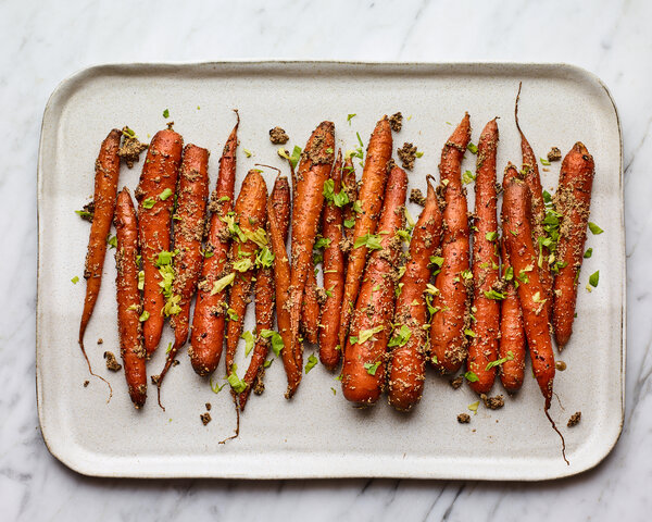 Larder’s Smoked Carrots With Roasted Yeast
