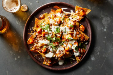 Hearty Bean Nachos With Spicy Salsa