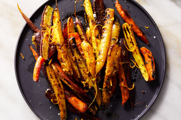 Charred Carrots With Orange and Balsamic