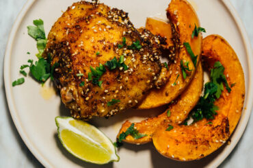 Sheet-Pan Chicken With Squash, Fennel and Sesame