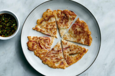 Sauerkraut Jeon (Korean Pancakes)