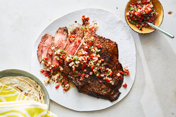 Carne Adobada (Chile-Marinated Steak)