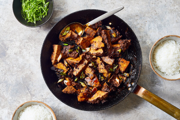 Glazed Tofu With Chile and Star Anise