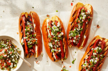 Hot Dogs With Pico de Gallo