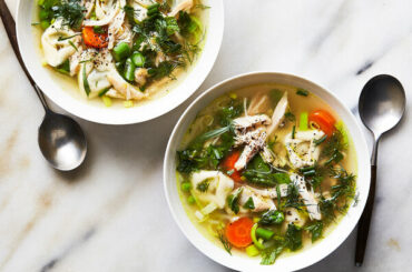 Slow-Cooker Lemony Chicken Soup