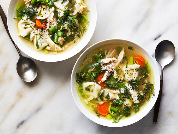 Slow-Cooker Lemony Chicken Soup