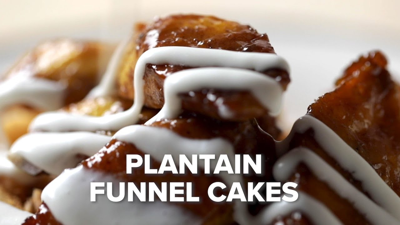 Sweet Plantain Funnel Cakes