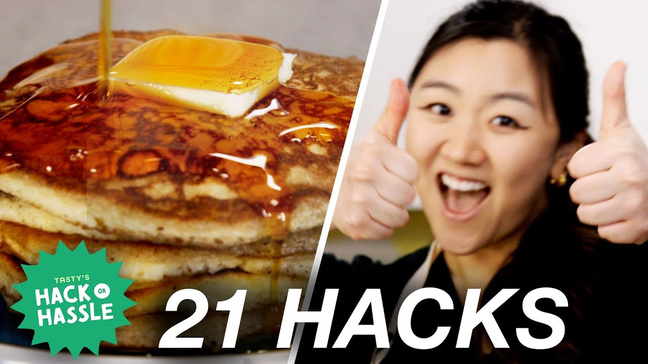 I Tested 21 Pancake Hacks In A Row • Tasty