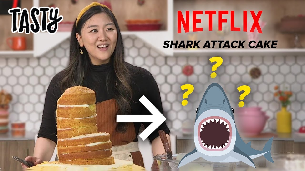 I Tried To Recreate The Famous Shark Cake From Nailed It! • Tasty