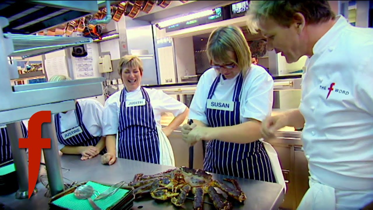 Gordon Demonstrates How To Kill & Cook King Crab | The F Word With Foxy Games