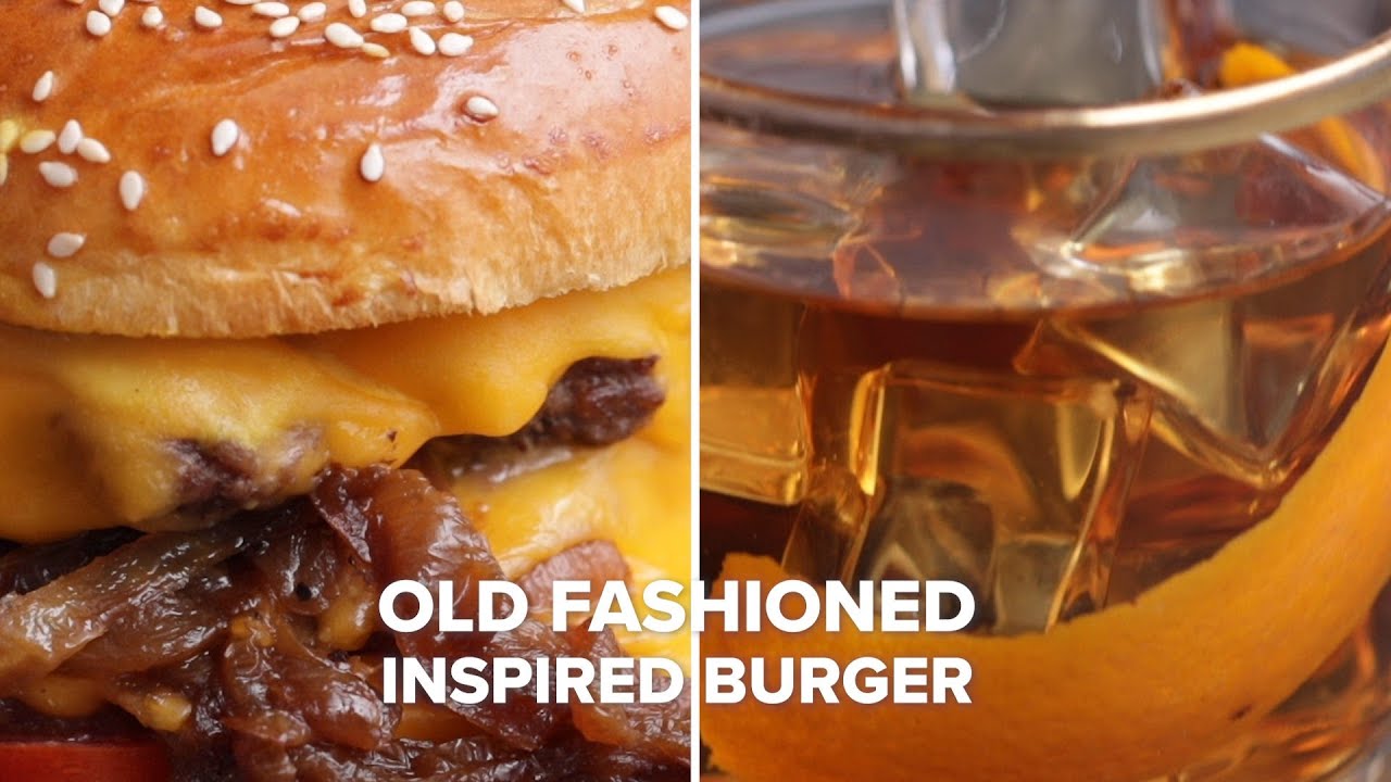 Old Fashioned-Inspired Burger