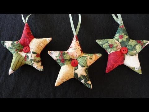 Patchwork Star Ornaments
