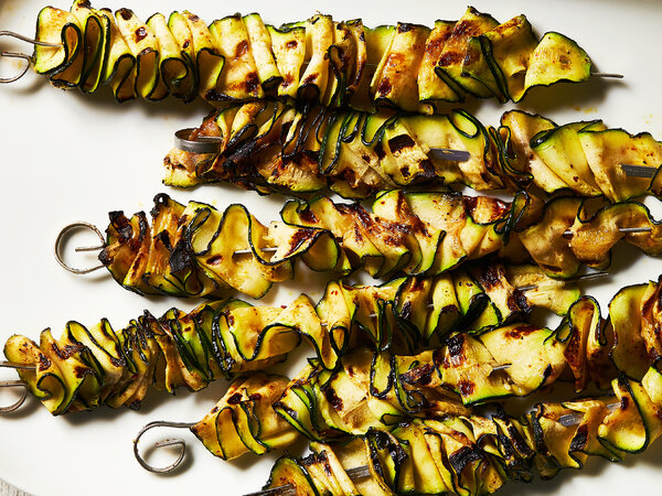 Grilled Zucchini Ribbons