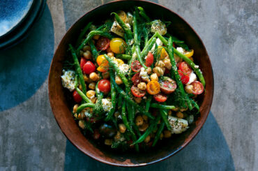 Tomato-Green Bean Salad With Chickpeas, Feta and Dill