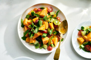 Melon, Cucumber and Cherry Tomato Salad