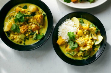 Summer Vegetables in Spiced Yogurt Sauce