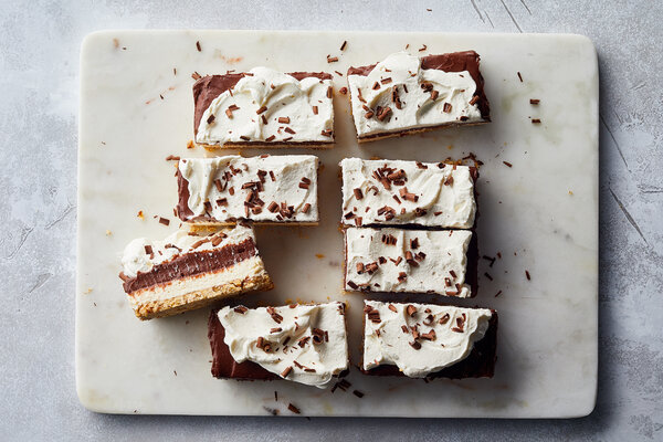 Cheesecake-Chocolate Pudding Bars
