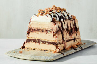 Coffee-Praline Crunch Ice Cream Cake
