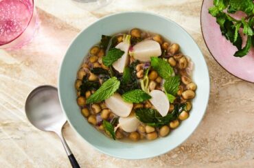 Braised Fresh Black-Eyed Peas With Baby Turnips