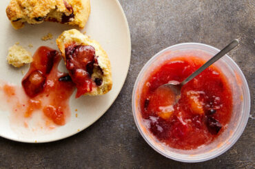 Plum-Ginger Freezer Jam