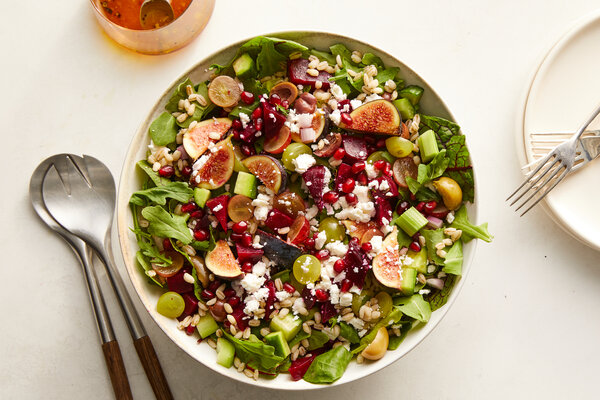 Beet and Barley Salad With Date-Citrus Vinaigrette