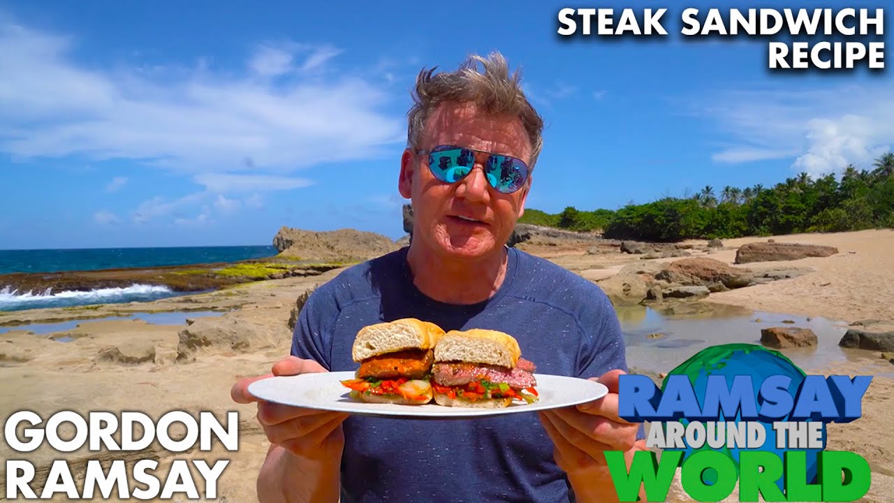 Gordon Ramsay's Beachside Steak Sandwich Bing Chef The Art of Cooking