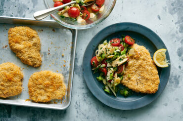 Sheet-Pan Crispy Pork Schnitzel 