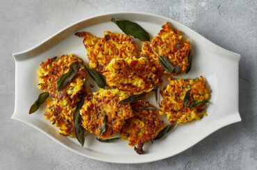 Delicata Squash and Corn Fritters