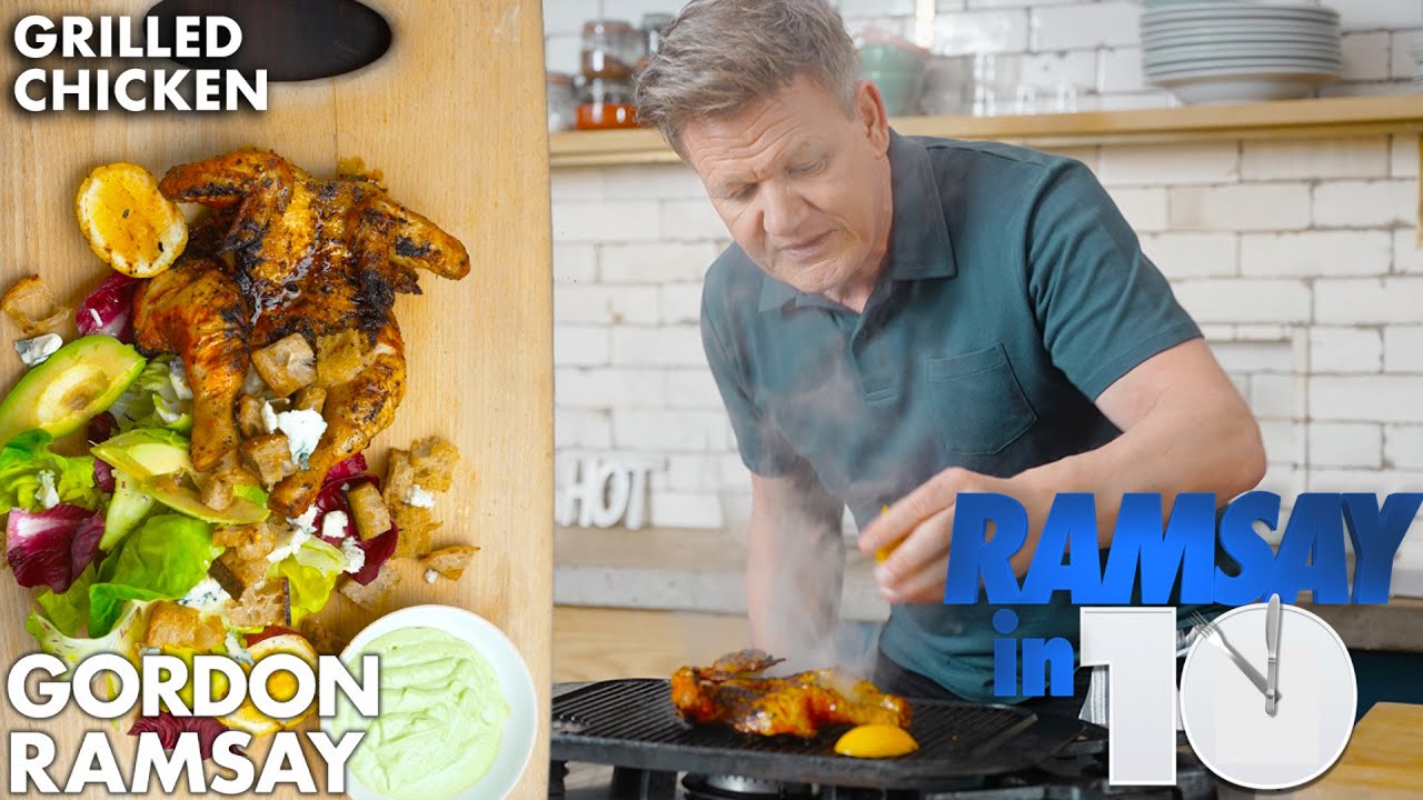 Gordon Ramsay's Grilled Chicken in under 10 Minutes Bing Chef The