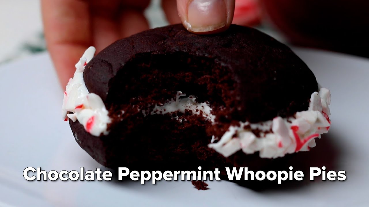 Chocolate Peppermint Whoopie Pies #shorts