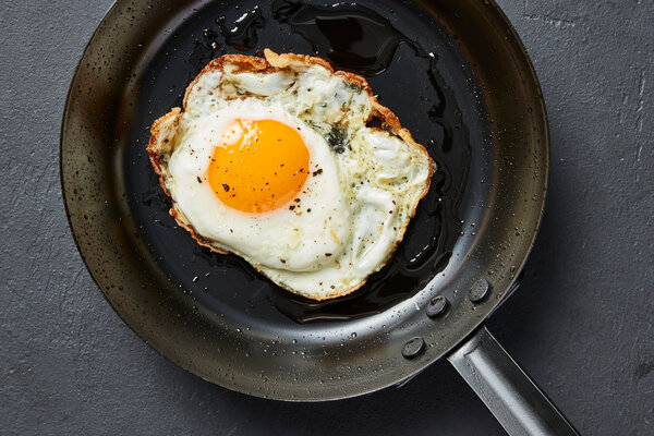 Olive Oil-Fried Egg