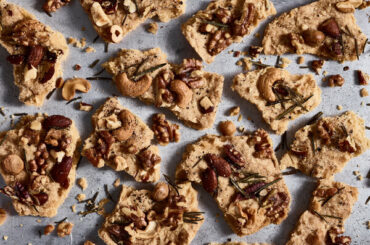 Savory Mixed-Nut Shortbread