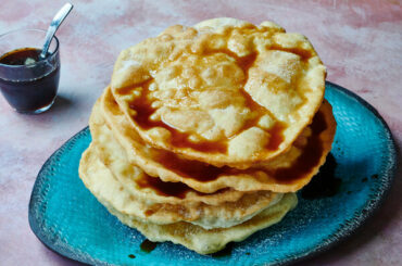 Mexican Buñuelos With Piloncillo Syrup