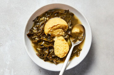 Collard Greens and Cornmeal Dumplings 