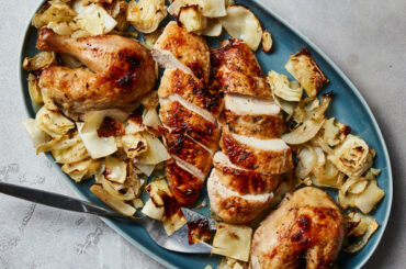 Roasted Chicken With Caramelized Cabbage