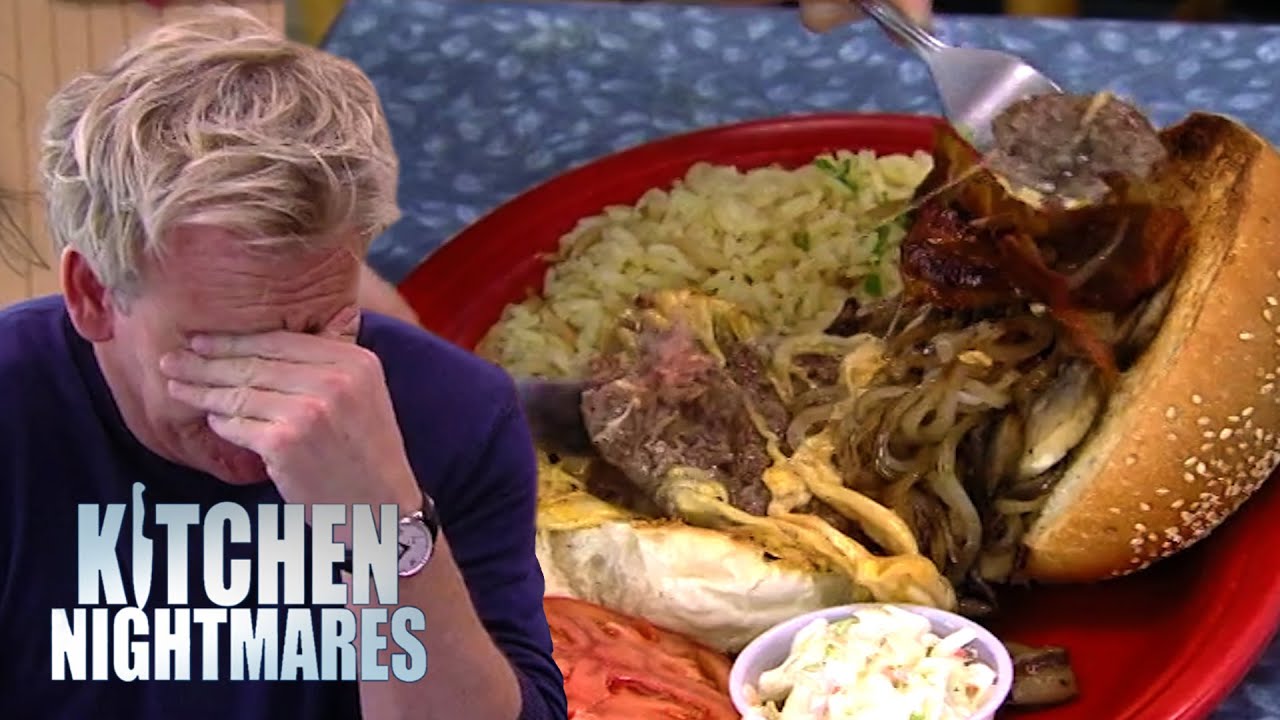 Gordon Ramsay Can’t Find The Patty In His Burger | Kitchen Nightmares