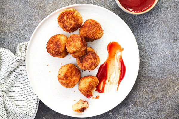 Crispy Chicken-Nugget Meatballs