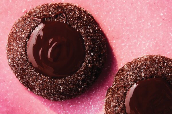 Double-Chocolate Thumbprint Cookies