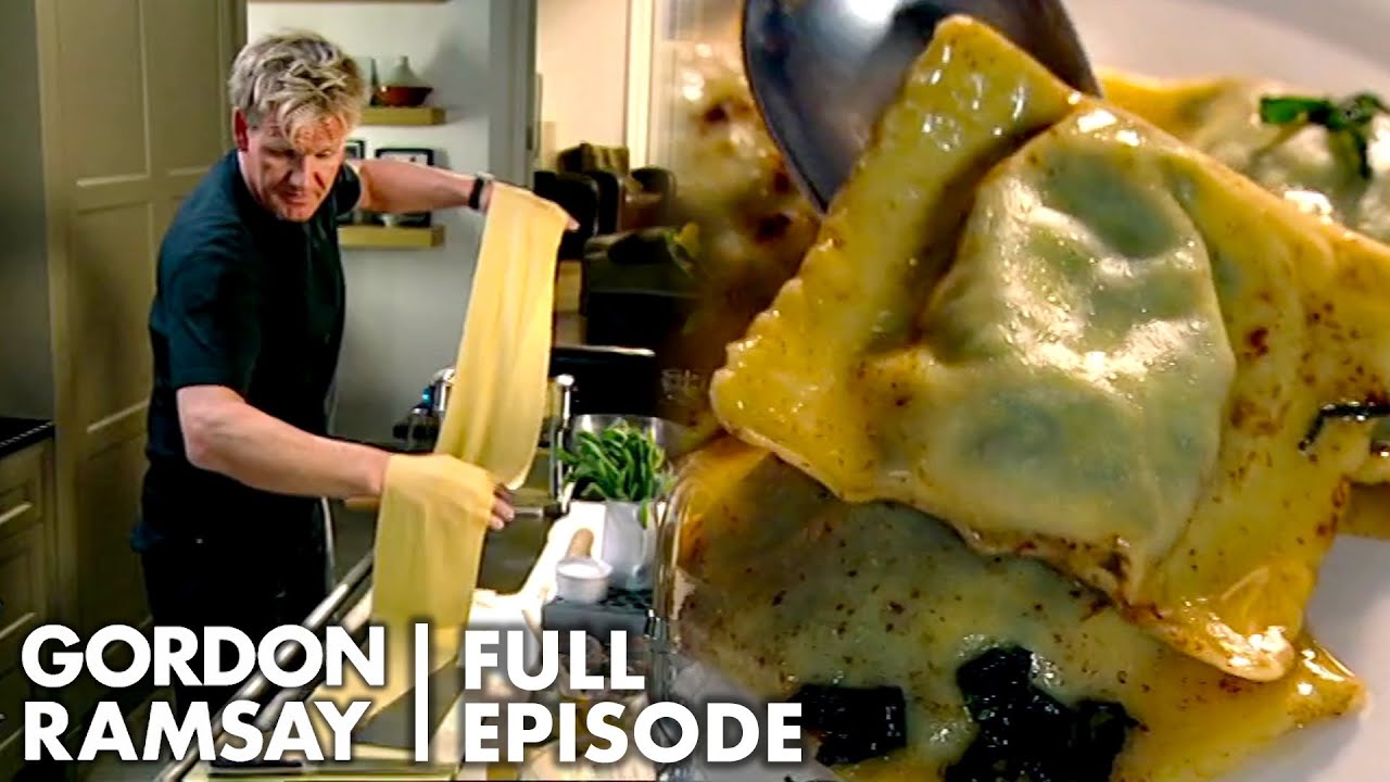 Gordon Ramsay's Spinach, Ricotta & Pine Nut Ravioli With Sage Butter Recipe F Word Full