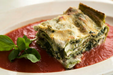 Spinach Lasagna With Fennel Sausage