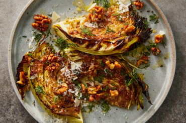 Roasted Cabbage With Parmesan, Walnuts and Anchovies