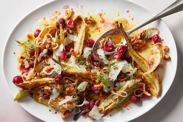 Roasted Fennel and Grape Salad