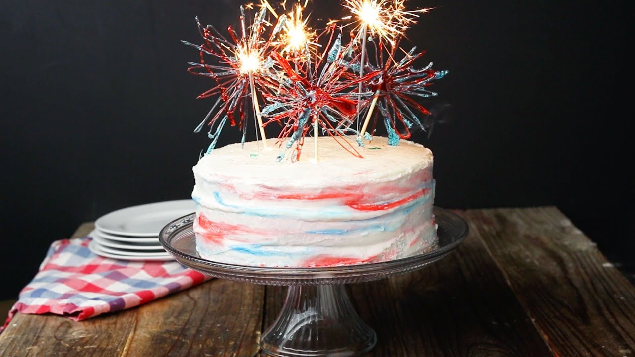 4th of July Marbled Cake